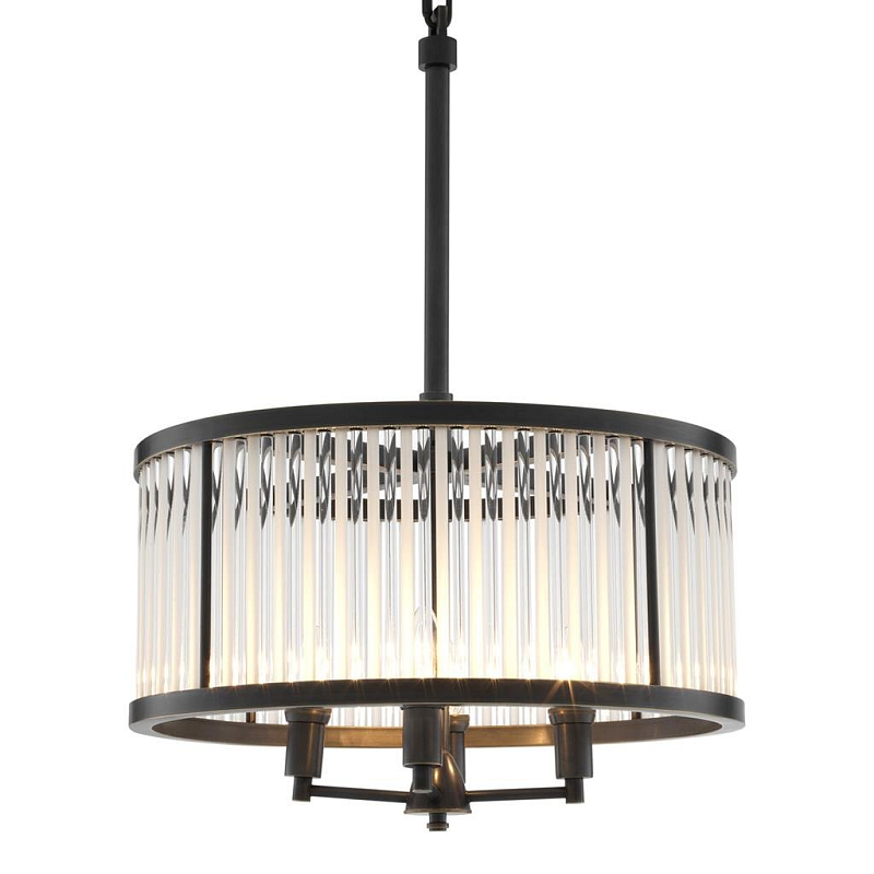 Люстра Chandelier Darcy Bronze Темная бронза Прозрачный (Transparent) Люстра Chandelier Darcy Bronze Темная бронза Прозрачный (Transparent) в Твери | Loft Concept