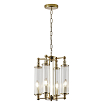 Люстра 4-мя прозрачными цилиндрическими плафонами Jeanette варинант исполнения - 2 | Loft Concept в Твери