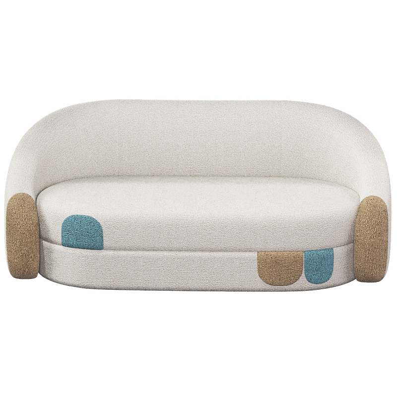 Дизайнерский Диван Undina Молочный Песочный Голубой в Твери | Loft Concept 