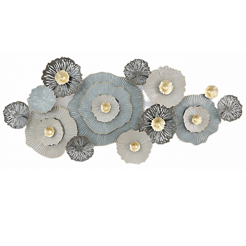 Панно настенное Blank Sheet Gray Flower Серый Панно настенное Blank Sheet Gray Flower Серый в Твери | Loft Concept