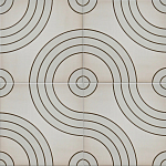 Дизайнерская плитка с узором Дорожки варинант исполнения - 1 | Loft Concept в Твери