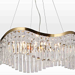 Люстра подвесная волнистой формы с хрустальными подвесками Ludivine Lighting варинант исполнения - 4 | Loft Concept в Твери