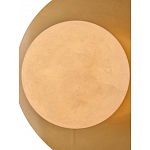 Бра круглое с плафоном из натурального камня на латунном основании Cryptocrystalline Stone варинант исполнения - 4 | Loft Concept в Твери