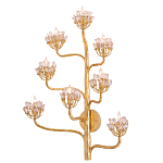 Бра золотое в виде растения Golden Flower Glade варинант исполнения - 2 | Loft Concept в Твери