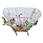 Чаша квадратная из прозрачного стекла с фигурками разноцветных птиц Eden Garden варинант исполнения - 1 | Loft Concept в Твери