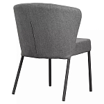 Стул серый с широкой закругленной спинкой Chair Gray Attractive варинант исполнения - 3 | Loft Concept в Твери