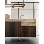 Кухонный гарнитур из массива дуба и камня Ratio Dada Engenereed варинант исполнения - 12 | Loft Concept в Твери