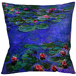 Подушка декоративная с цветочным принтом Impressionism in Art варинант исполнения - 2 | Loft Concept в Твери