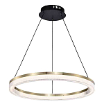 Люстра подвесная круглая светодиодная с золотым каркасом Ring Horizontal варинант исполнения - 1 | Loft Concept в Твери