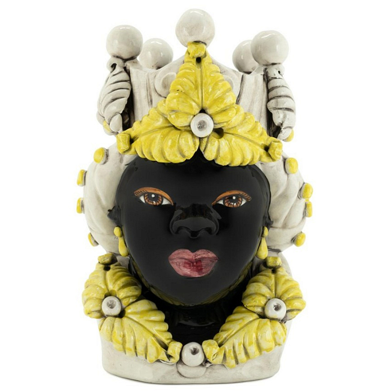 Ваза Vase Moro Lady Eve Yellow Черный Бежевый Желтый Ваза Vase Moro Lady Eve Yellow Черный Бежевый Желтый в Твери | Loft Concept