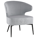 Современное мягкое кресло на металлических ножках Rakush Grey варинант исполнения - 1 | Loft Concept в Твери