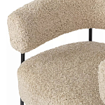 Кресло полукруглое мягкое с буклированной обивкой Armchair with Boucle Upholstery варинант исполнения - 2 | Loft Concept в Твери