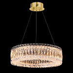 Люстра подвесная круглая из прозрачного хрусталя с золотым корпусом Selfsufficient варинант исполнения - 1 | Loft Concept в Твери