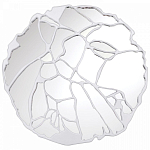 Зеркало кругле в декоративной раме белого цвета White Ratio варинант исполнения - 1 | Loft Concept в Твери