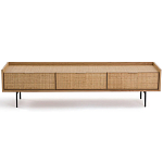 ТВ-тумба с плетеным декором Buckley Wicker TV Stand варинант исполнения - 1 | Loft Concept в Твери