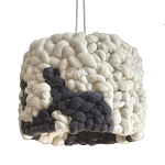 Светильник вязаный из шерсти Черно-белый варинант исполнения - 2 | Loft Concept в Твери