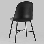 Стул из прочного пластика на металлическом основании Anora Black варинант исполнения - 5 | Loft Concept в Твери