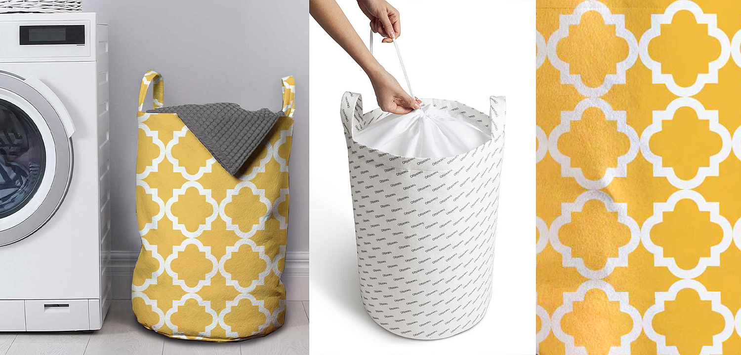 Корзина Yellow Ornament Basket Корзина Yellow Ornament Basket - Loft-Concept в Твери