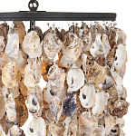 Люстра овальная с подвесками из устричных раковин Sea Ravens варинант исполнения - 1 | Loft Concept в Твери