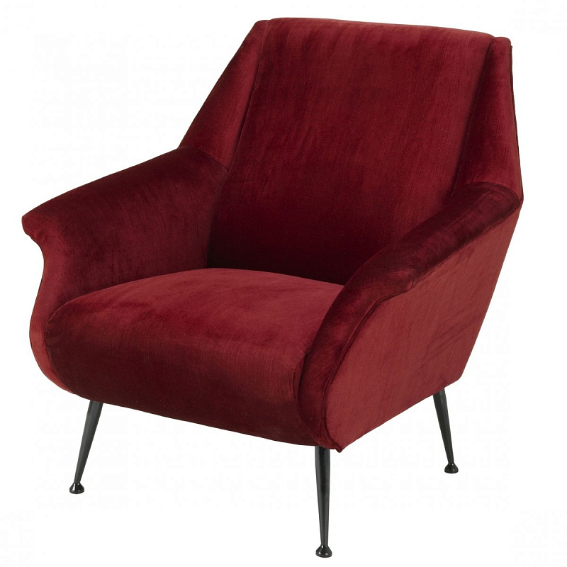Кресло Eichholtz Chair Trezzo Red Красный Черный Кресло Eichholtz Chair Trezzo Red Красный Черный в Твери | Loft Concept