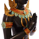 Декоративная статуэтка из бронзы Будда Bronze Kneeling Buddha варинант исполнения - 4 | Loft Concept в Твери