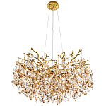 Люстра с хрустальными подвесками Fairytree Gold Crystal Chandelier 10 варинант исполнения - 2 | Loft Concept в Твери