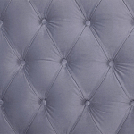 Кровать двуспальная серая с основанием из массива дерева с мягким изголовьем Velour Beds варинант исполнения - 4 | Loft Concept в Твери