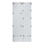 Зеркало-окно с эффектом старения в венецианском стиле Venetian White Mirror варинант исполнения - 2 | Loft Concept в Твери