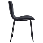 Стул черный с обивкой из велюра Black Archie Chair варинант исполнения - 1 | Loft Concept в Твери