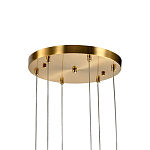 Подвесной светильник светодиодный с 6-ю белыми плафонами в виде цветов Flower Light Gold варинант исполнения - 2 | Loft Concept в Твери