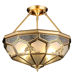 Люстра потолочная Leoni 2 в витражной технике варинант исполнения - 1 | Loft Concept в Твери