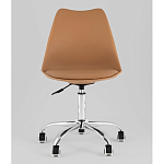 Офисный стул на металлическом основании EGGERY Brown пластик варинант исполнения - 5 | Loft Concept в Твери