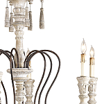 Люстра с состаренными резными элементами Graceful Profile варинант исполнения - 1 | Loft Concept в Твери