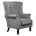 Кресло Charlie Armchair grey velour варинант исполнения - 1 | Loft Concept в Твери