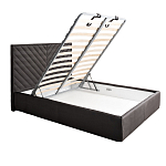 Кровать серая с подъемным механизмом Adelaide варинант исполнения - 2 | Loft Concept в Твери