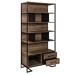 Стеллаж под TV в стиле лофт с открытыми полками и ящиками Urban Style Space варинант исполнения - 2 | Loft Concept в Твери