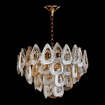 Люстра с многослойными белыми и прозрачными подвесками Character Chandelier варинант исполнения - 1 | Loft Concept в Твери