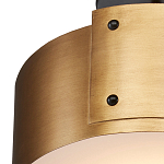 Потолочный светильник круглый светодиодный Semicircular Gold Panels старинная латунь варинант исполнения - 1 | Loft Concept в Твери
