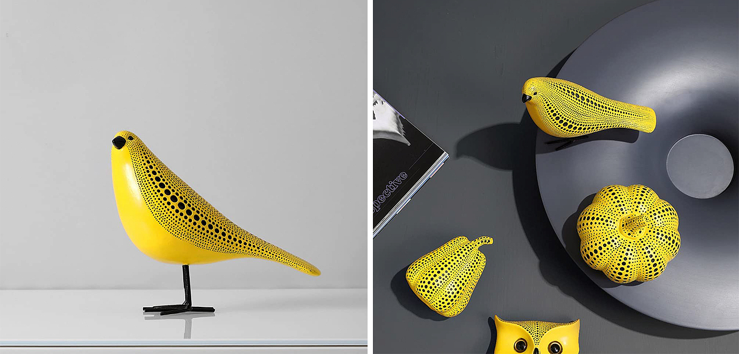 Статуэтка птичка Kusama Yayoi - Loft-Concept в Твери