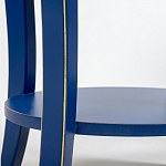 Синяя тумба на фигурных ножках Shelby варинант исполнения - 5 | Loft Concept в Твери