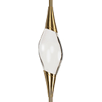 Подвесной светильник с хрустальным плафоном и бронзовым основанием Renee Glass Drops  варинант исполнения - 3 | Loft Concept в Твери