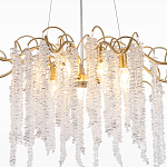 Люстра c подвесками из прозрачного хрусталя Диаметр 85 см FAIRYTREE Light варинант исполнения - 4 | Loft Concept в Твери