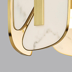 Люстра с мраморными вставками Marble Plates варинант исполнения - 4 | Loft Concept в Твери