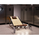 Дизайнерское кресло на металлическом каркасе с подставкой для ног Poltronova Mies Armchair варинант исполнения - 13 | Loft Concept в Твери