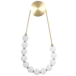 Настенный светильник с плафонами в виде шаров из акрила Pearls Suspension Brass Wall Lamp варинант исполнения - 1 | Loft Concept в Твери