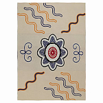 Плед хлопковый по мотивам эвенских орнаментов Ural and Siberian Patterns варинант исполнения - 1 | Loft Concept в Твери