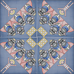 Плитка дизайнерская с узором Мангалоры варинант исполнения - 1 | Loft Concept в Твери