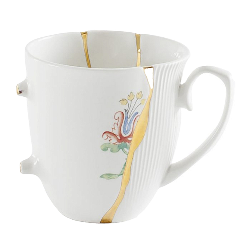 Кружка Seletti Kintsugi 2 Белый Золотой Мульти Кружка Seletti Kintsugi 2 Белый Золотой Мульти в Твери | Loft Concept