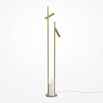 Напольный торшер светодионый золотой Lumen Duo варинант исполнения - 1 | Loft Concept в Твери