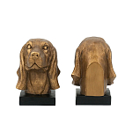 Держатель для книг с бронзовыми фигурками головы собаки Dog Elegance  варинант исполнения - 3 | Loft Concept в Твери